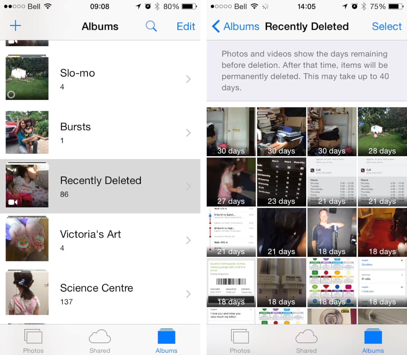 Restoring Deleted Photos and Videos in iOS 8