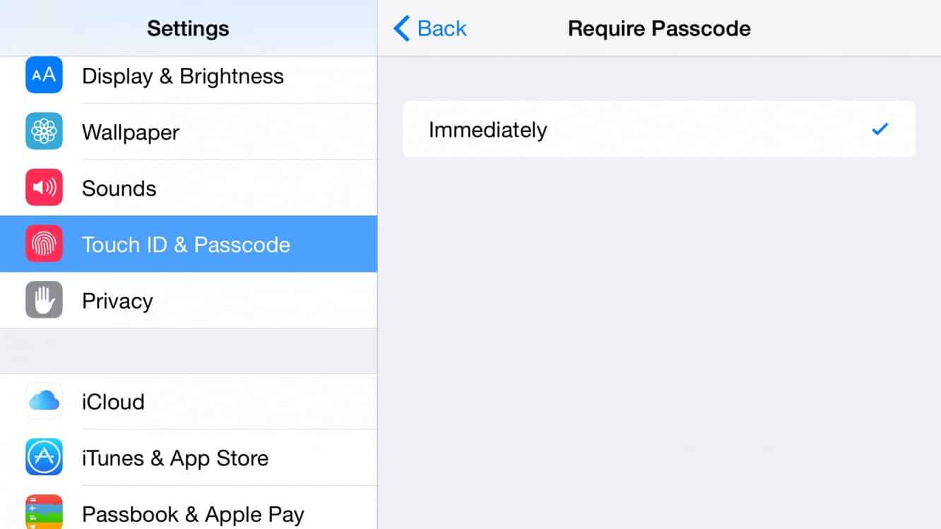 Why can’t I set a longer passcode timeout on my iPhone 6 Plus?