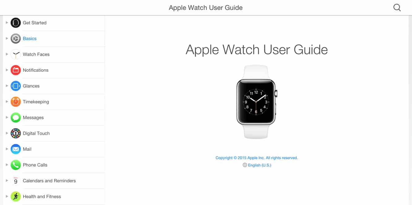 Apple posts Apple Watch User Guide