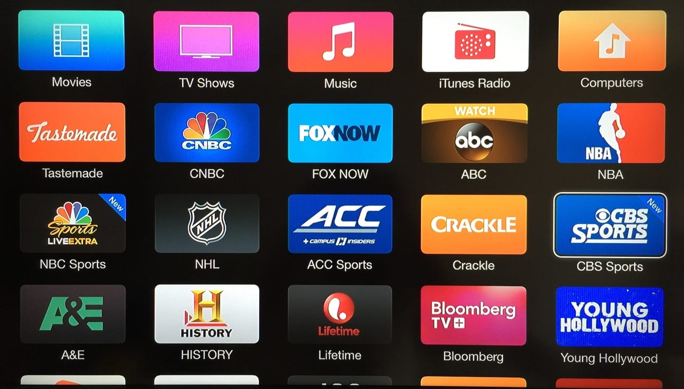 Apple TV adds CBS Sports, USA Now channels