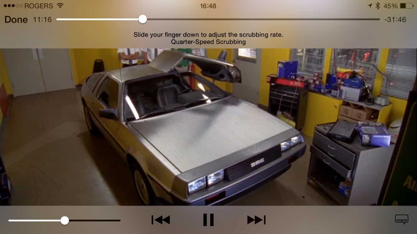 Navigating through songs and videos at finer intervals