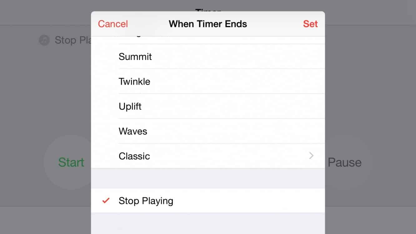 Setting a Sleep Timer on the iPhone