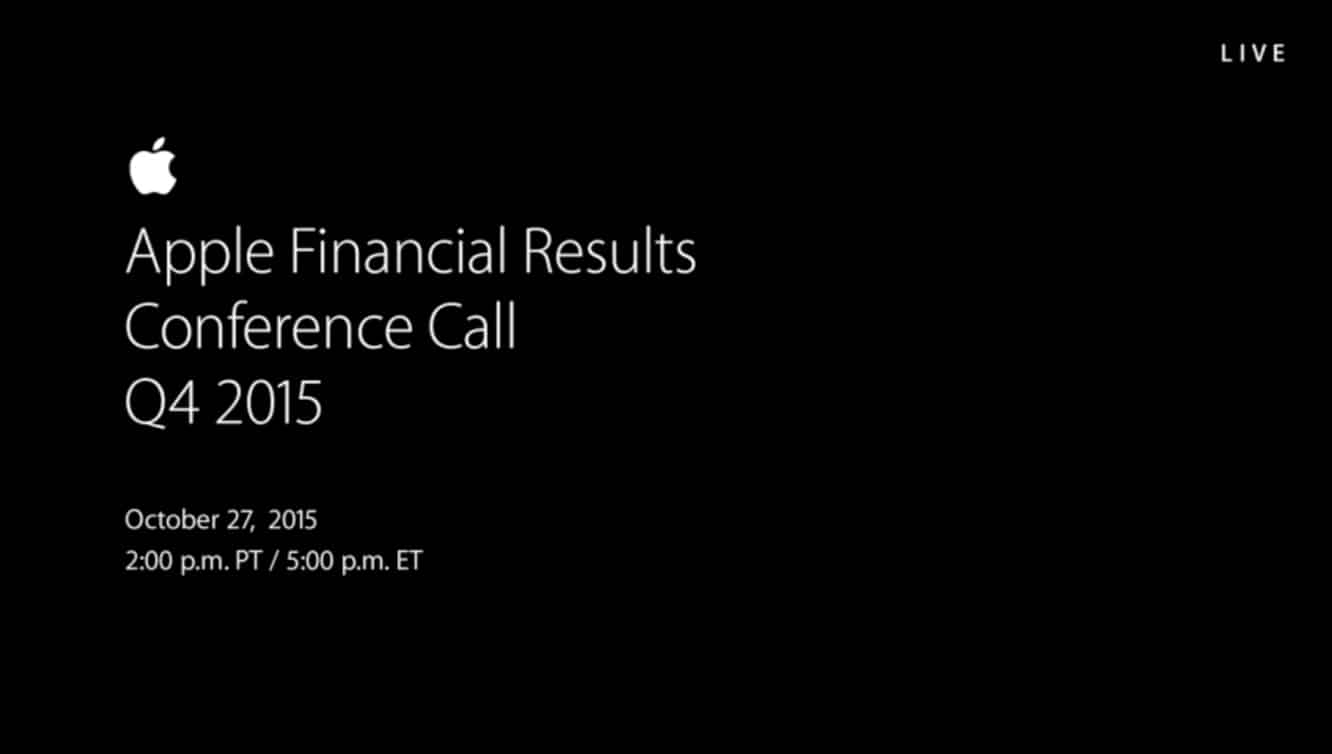 Notes from Apple’s Q4 2015 earnings call