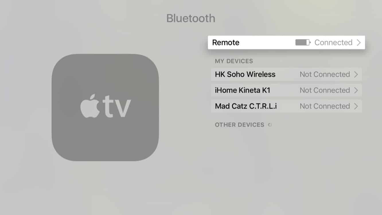 Checking your Siri Remote battery level