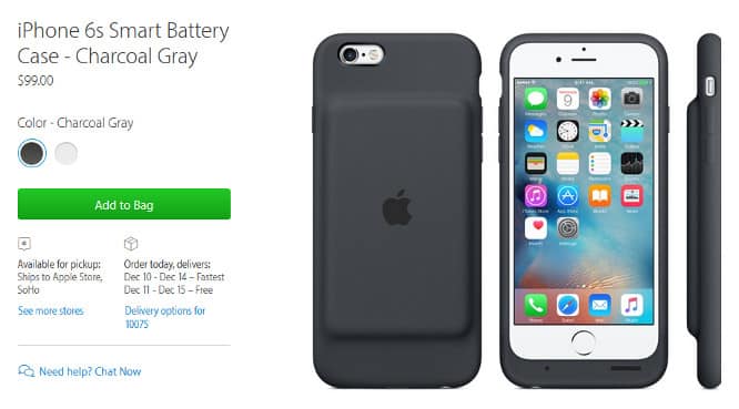 Apple unveils its first official battery case for iPhone 6s