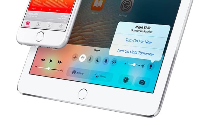 iOS 9.3’s Night Shift may get Control Center button