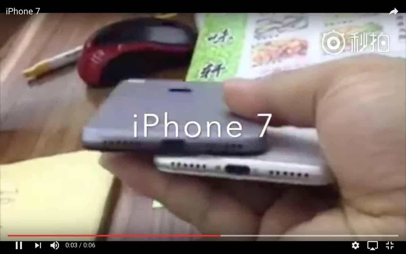 Video of alleged iPhone 7 shows lack of headphone jack, other features