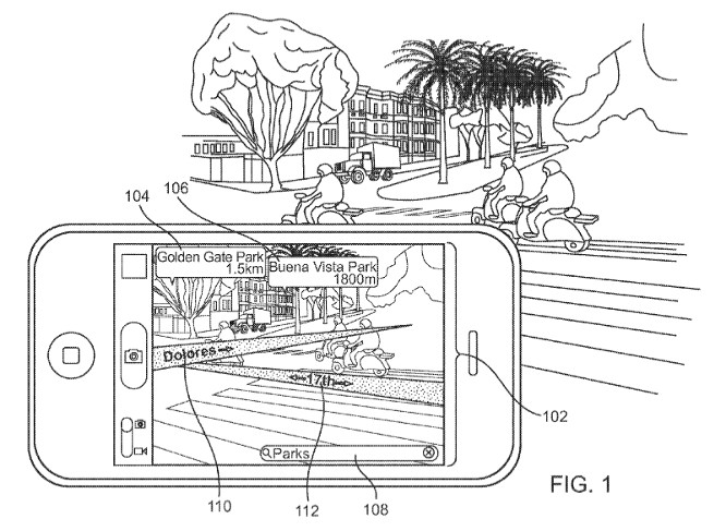 Apple patents augmented reality mapping system