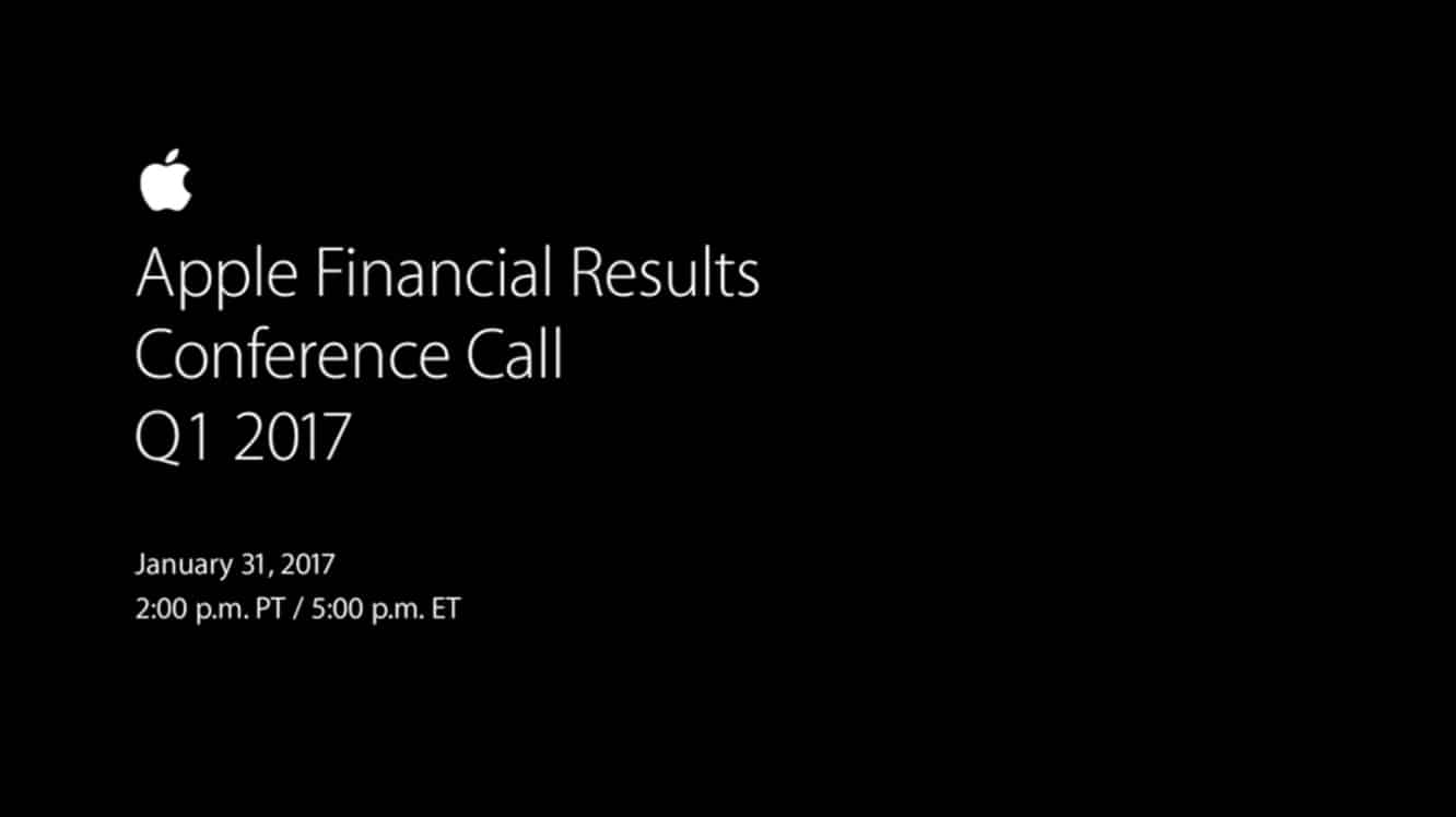 Notes from Apple’s Q1 2017 earnings call