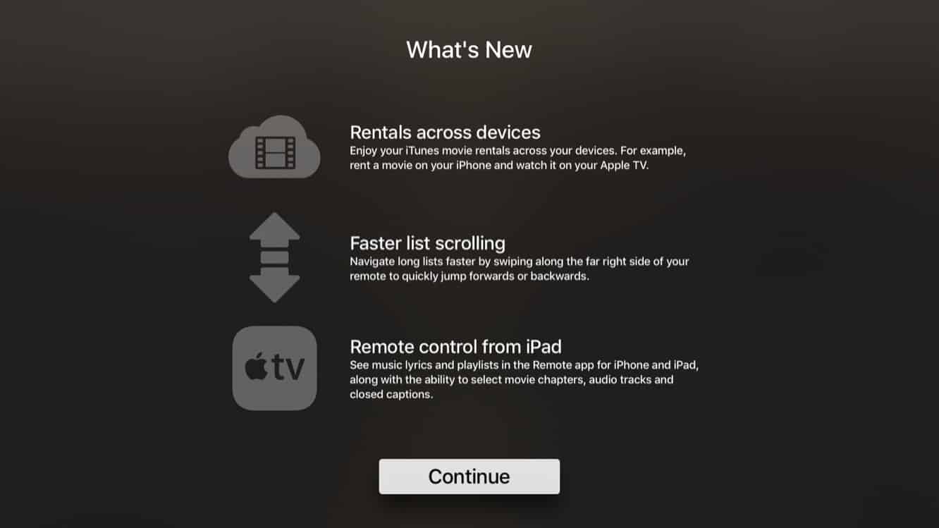 Apple releases tvOS 10.2 and Apple TV Remote for iPad