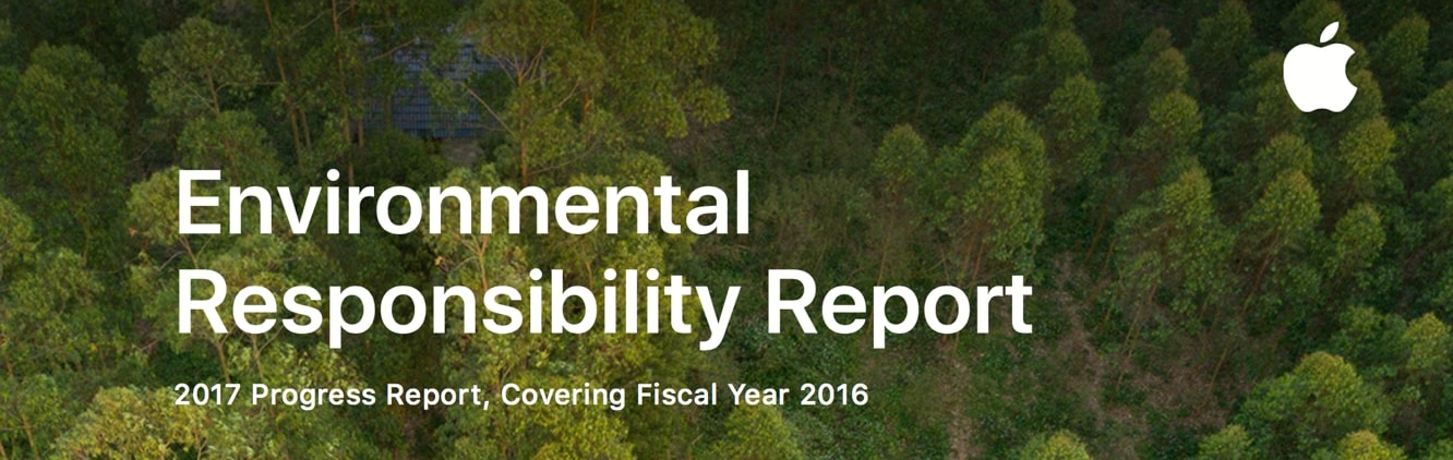 Apple releases 2017 Environmental Responsibility Report