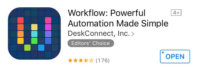 Apple refunding recent purchases of Workflow app
