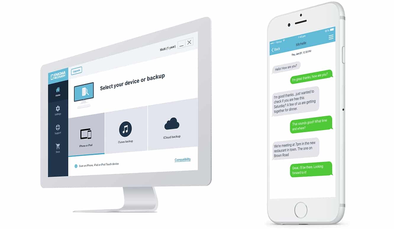 Recover Deleted Data from your iPhone or iPad with Enigma Recovery