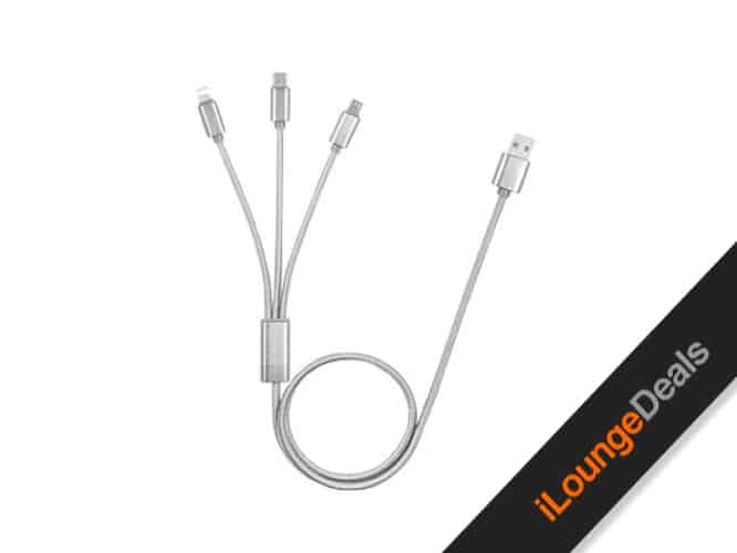 Daily Deal: 3-in-1 USB-C, Lightning, MicroUSB Cables