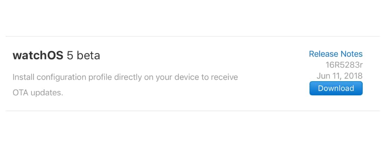 watchOS 5 beta 1 returns