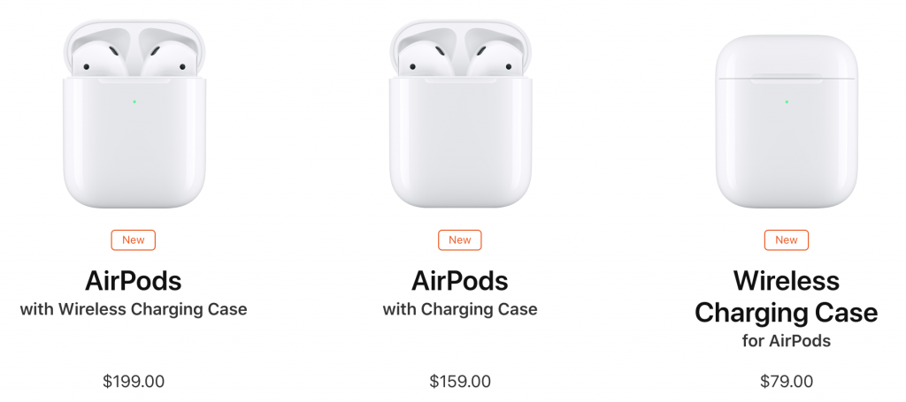 AirPods 2 wireless charging case