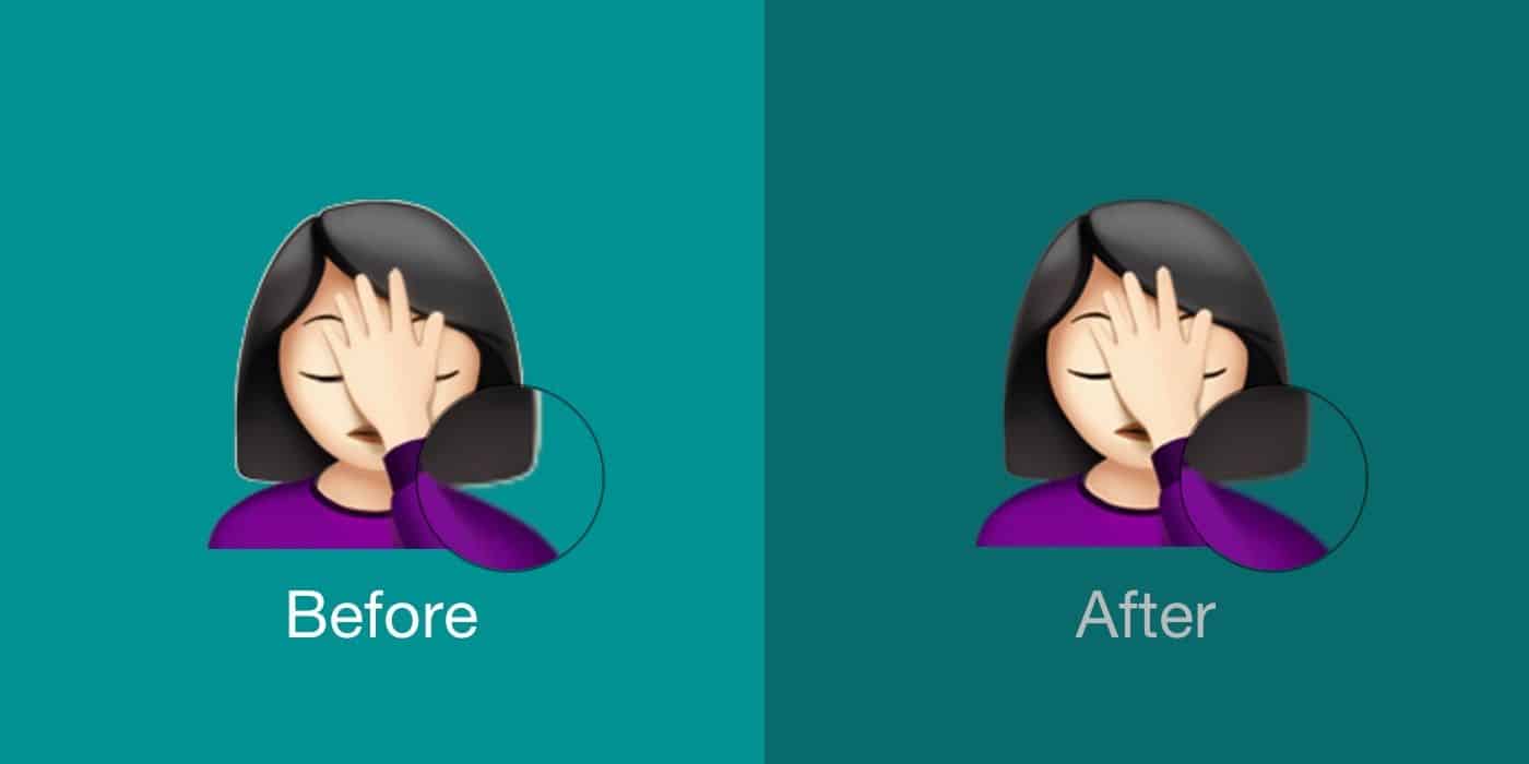 New Emojis in iOS 12.2 Facepalm