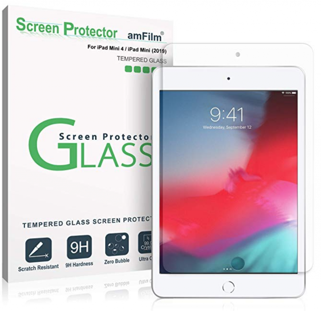 amFilm Tempered Glass Screen protector for iPad Mini 5