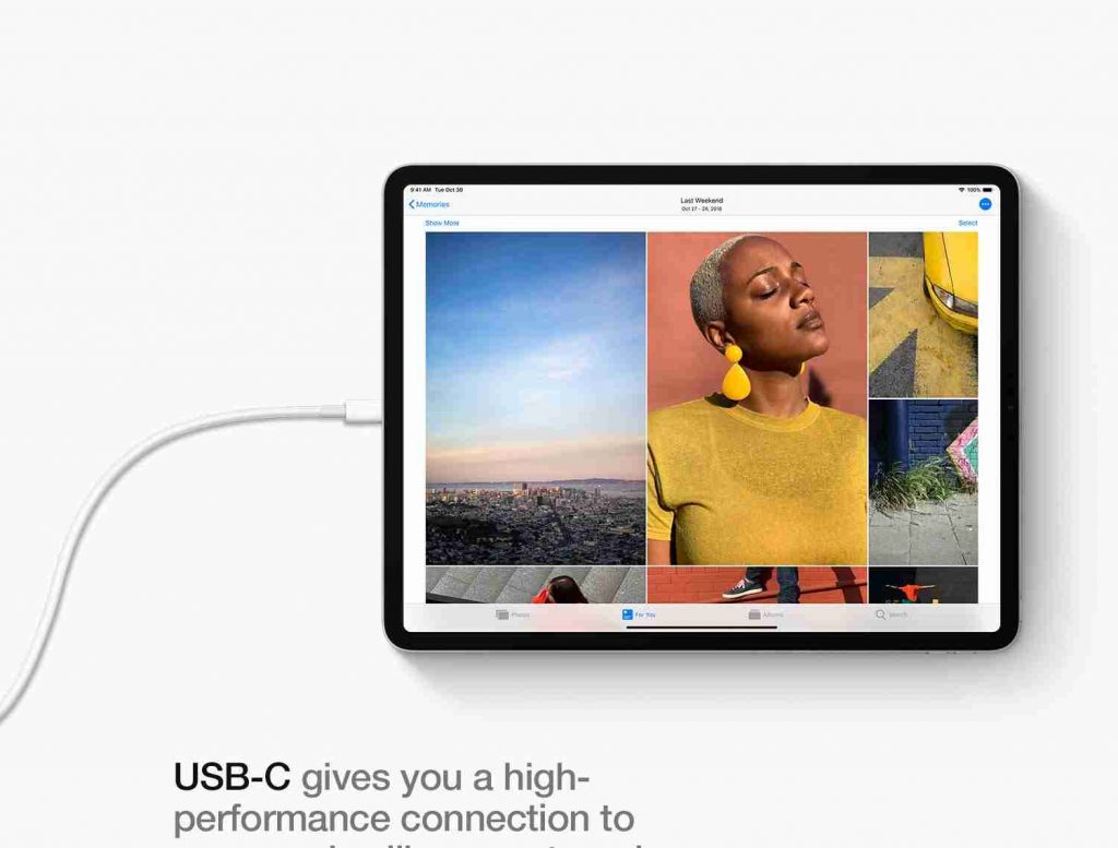 iPad Pro has a single USB-C port