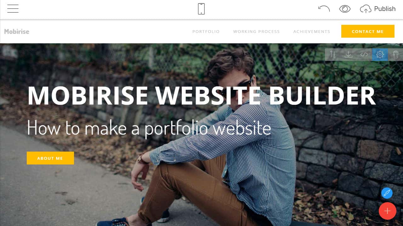 How To Make A Portfolio Website - Mobirise Website Builder