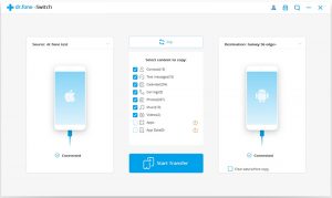 Screen capture of dr.fone Switch | SOURCE: Wondershare