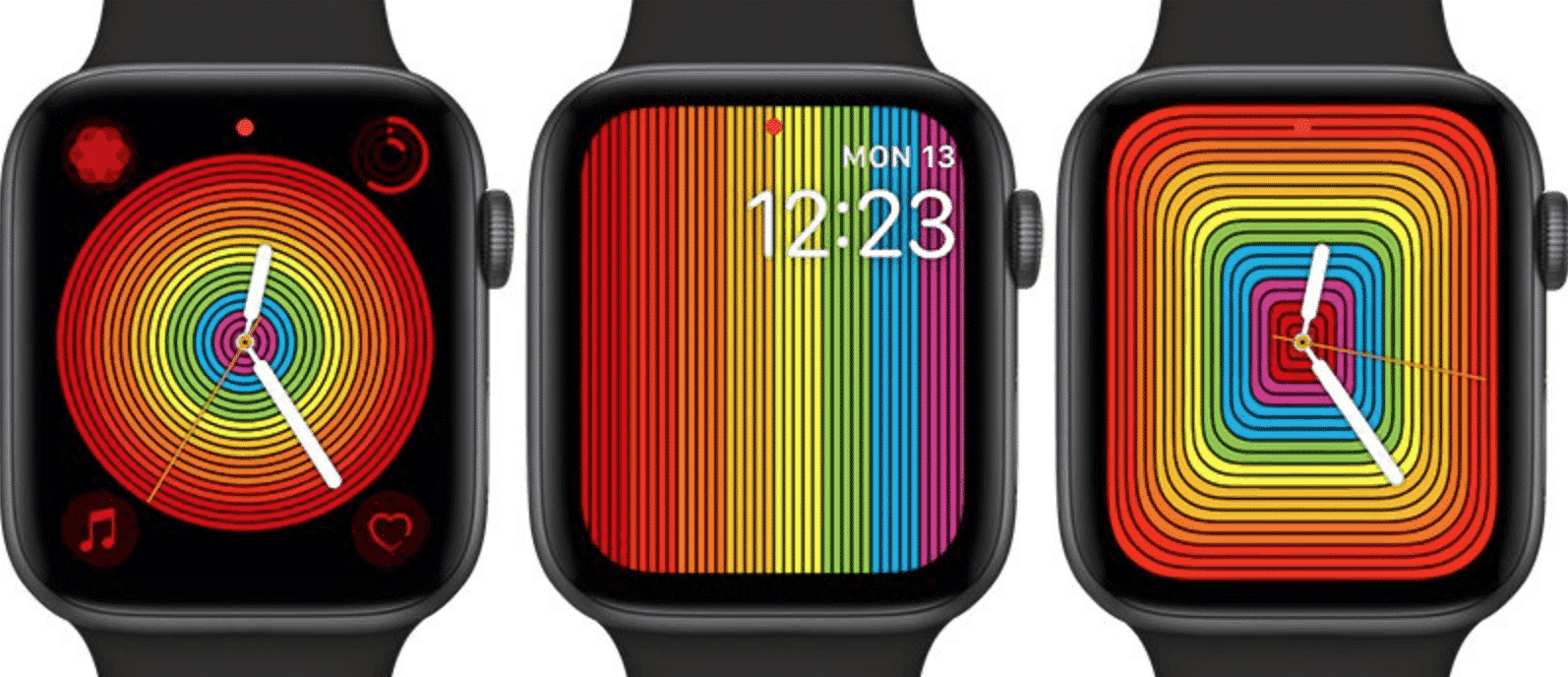 Apple Releases New Pride Watch Faces for Apple Watch on the watchOS 5.2.1