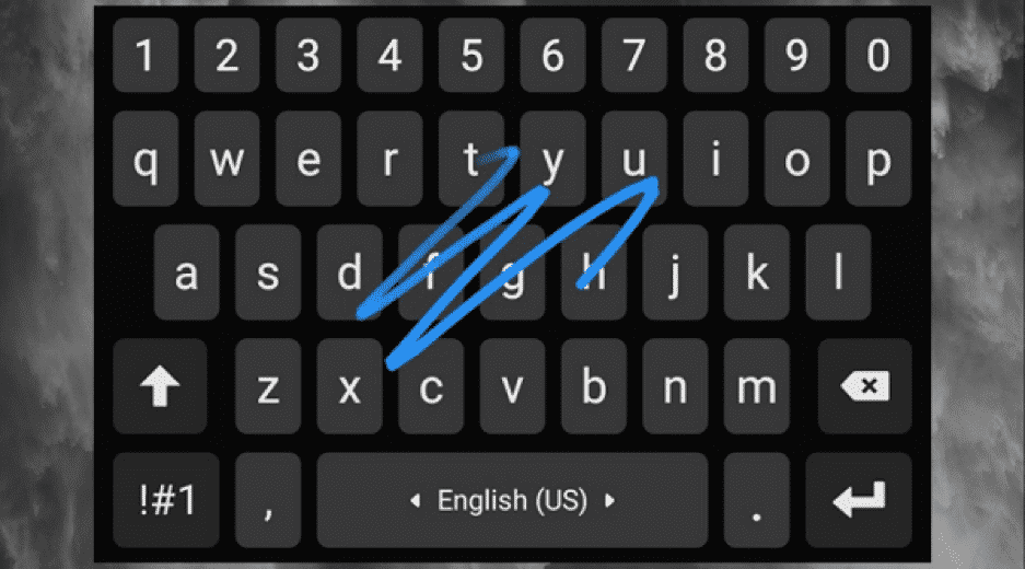 Turn on the Swipe Input on your Keyboard