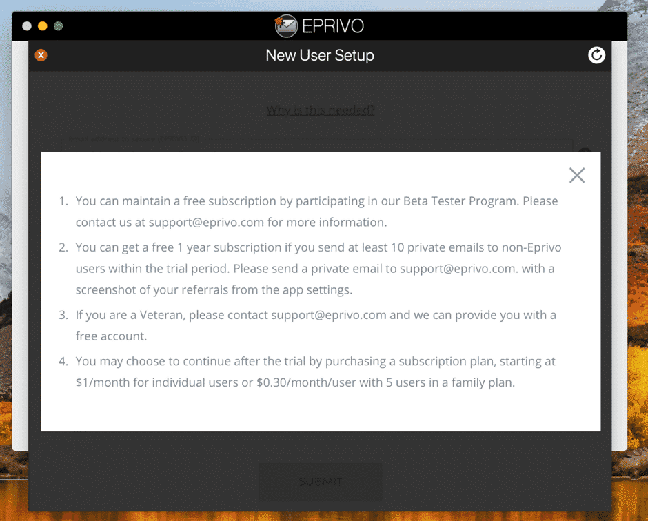 Using EPRIVO
