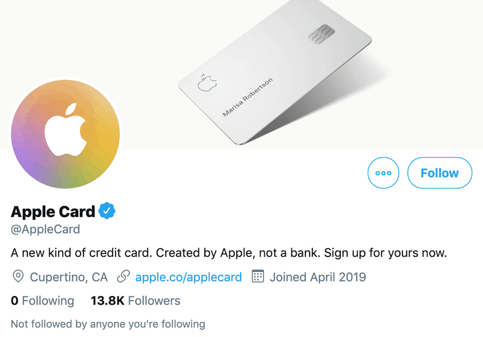 Apple Card Twitter