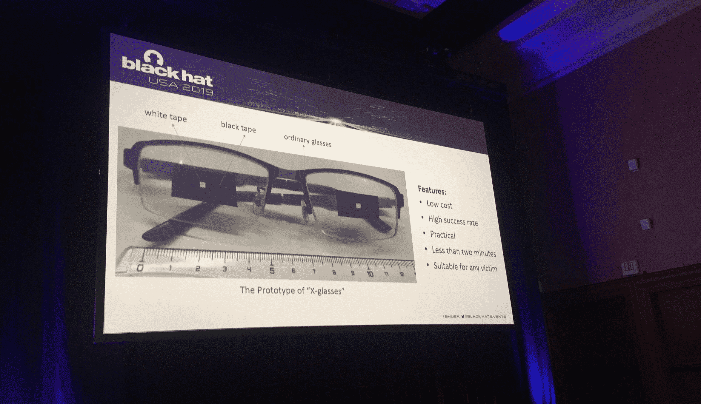 Black Hat Face ID 'X-Glasses'