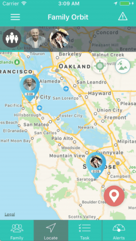 Real-time Family Map