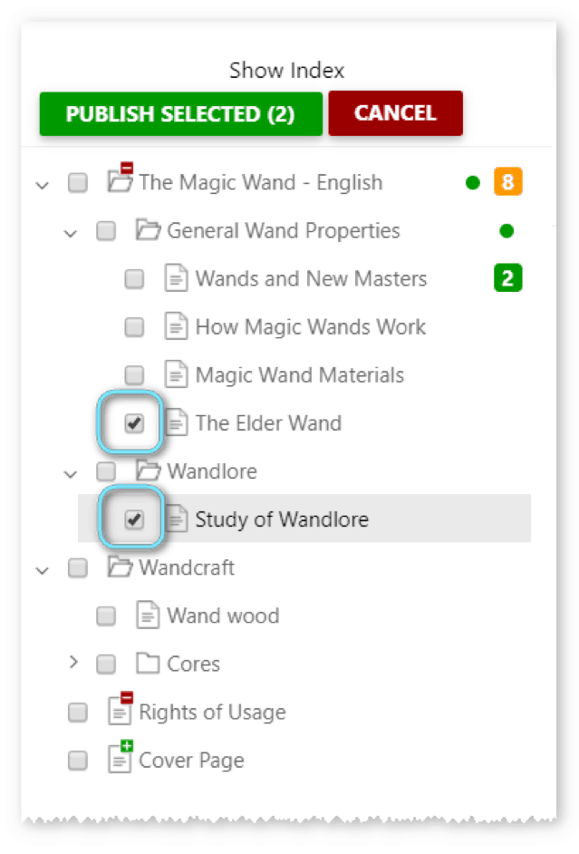 Choose a topic(s) you want to update