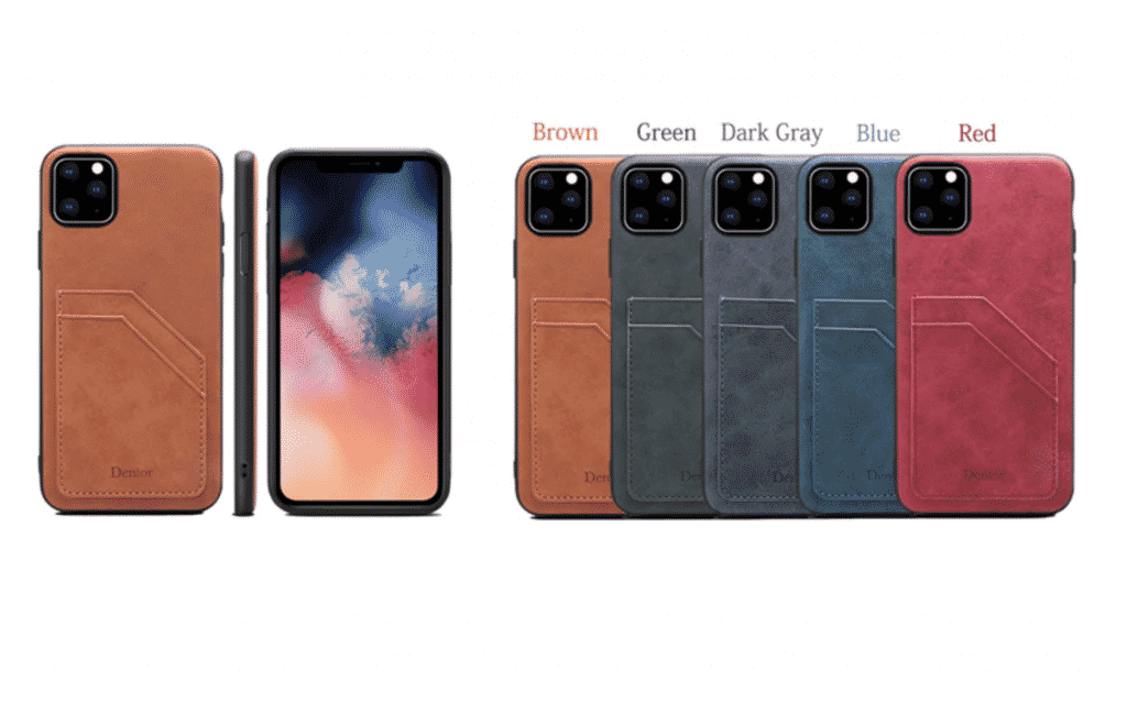 Double Card Leather Case for iPhone 11 Pro