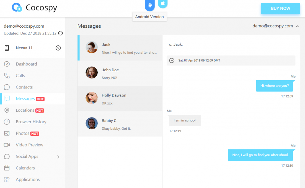 Facebook, Whatsapp, or other social platforms