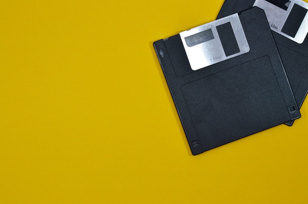 Floppy disks big and small