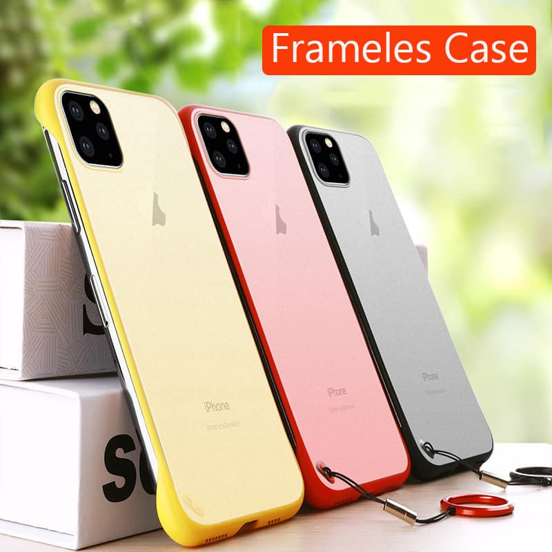 Frameless Slim Matte Hard Back Cases for iPhone 11