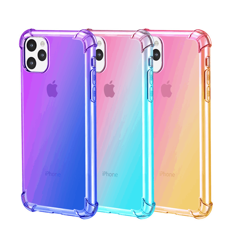 Gradient Clear Silicone Case for iPhone 11, iPhone 11 Pro and iPhone 11 Pro Max