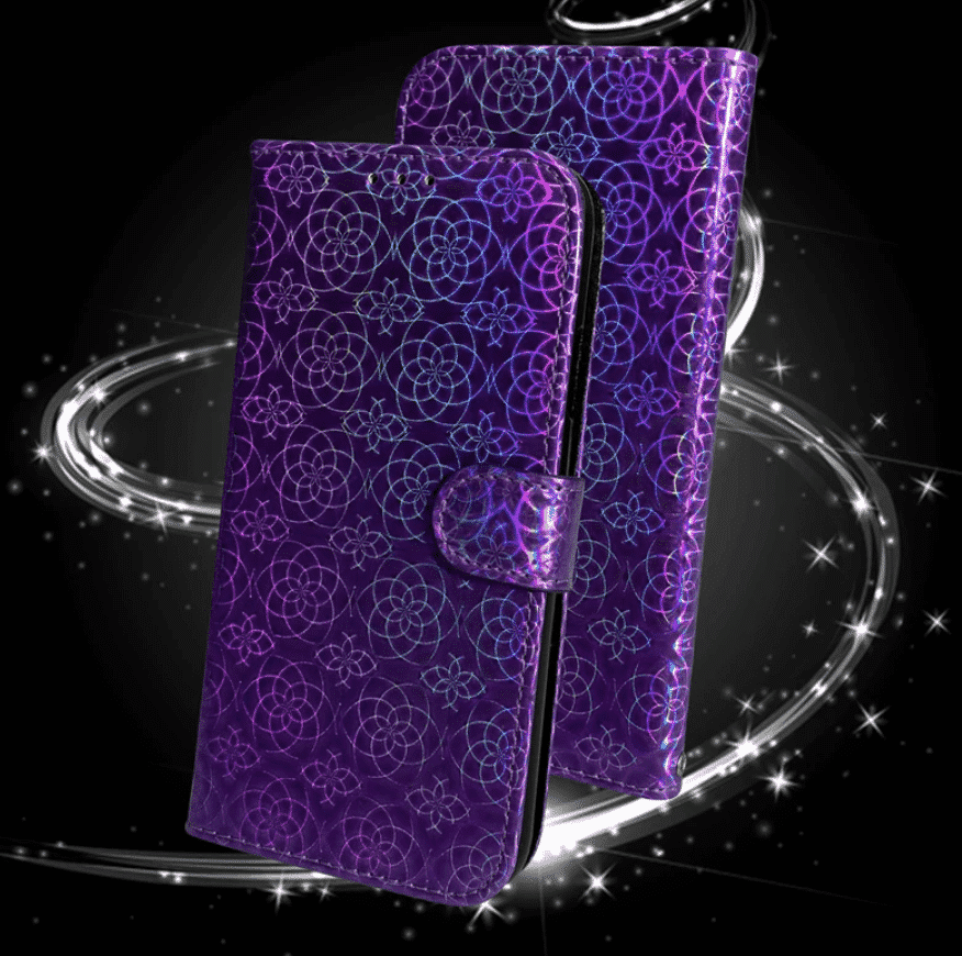 Gradient Colorful PU Leather Case for iPhone 11