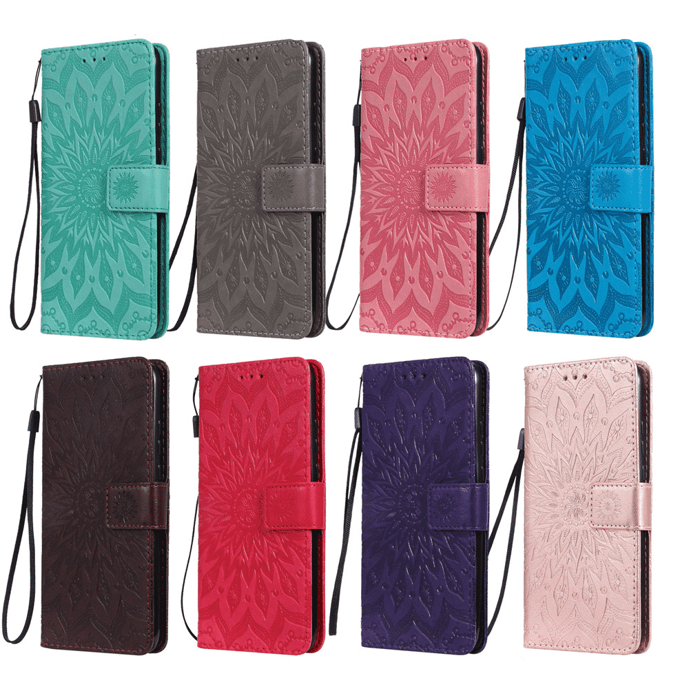 Luxury Flower Wallet Flip Case for iPhone 11, iPhone 11 Pro and iPhone 11 Pro Max