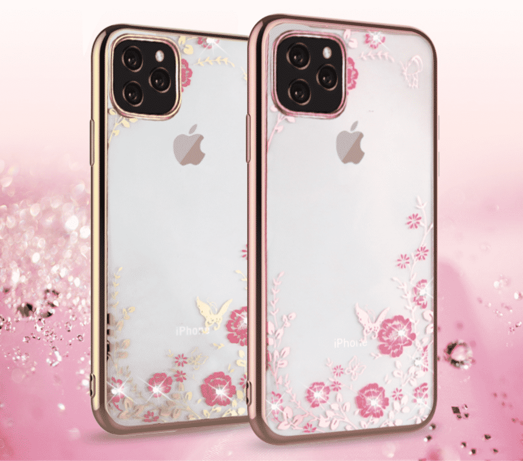 MOESOE Glitter Diamond Flower Case for iPhone 11