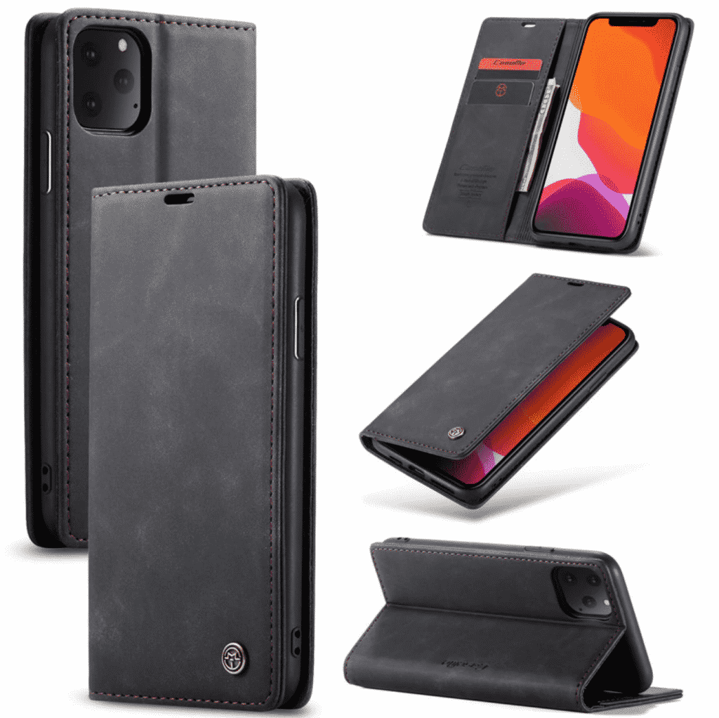 Magnetic Leather Card Wallet Case for iPhone 11