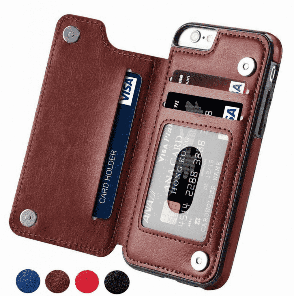 PU Leather Flip Wallet Case for iPhone 11