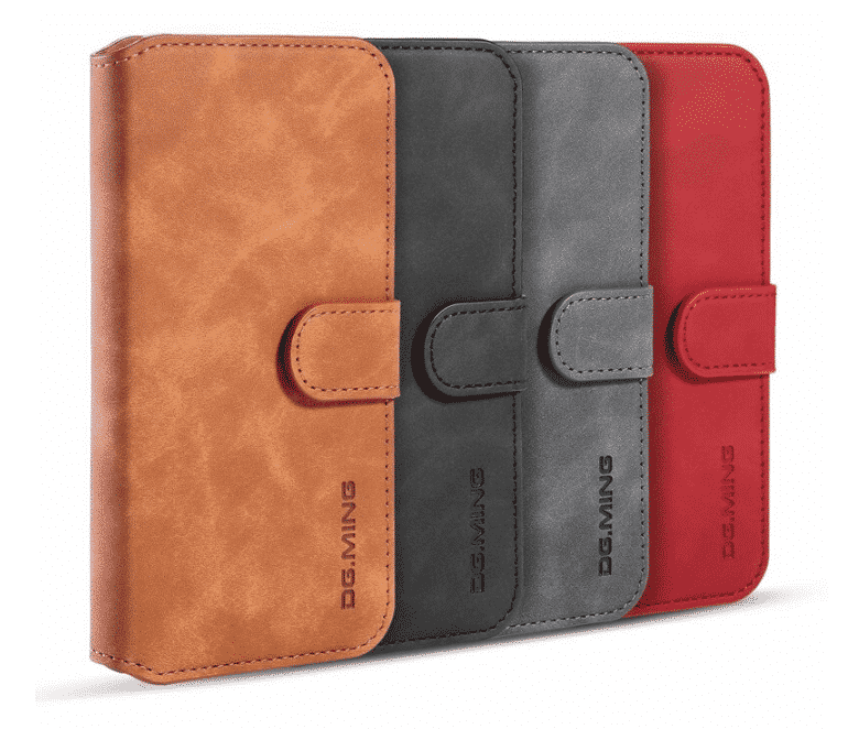 Premium Leather Flip Wallet Case for iPhone 11, iPhone 11 Pro and iPhone 11 Pro Max