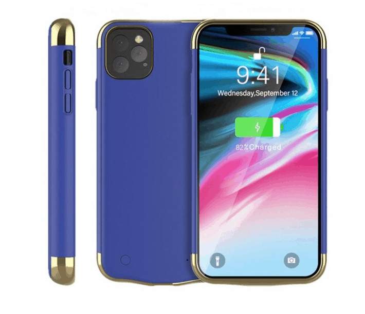 Blue color battery case for iPhone 11 pro max