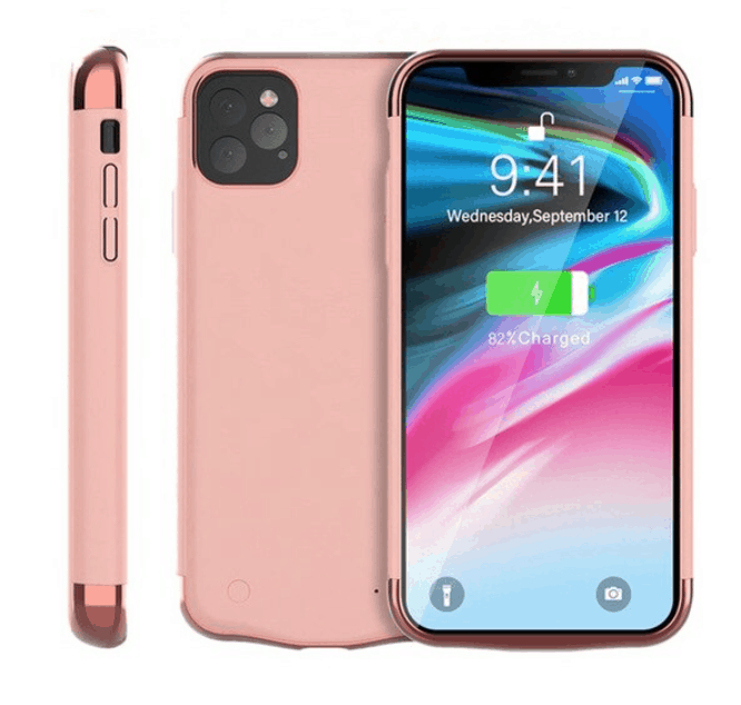 Pink color battery case for iPhone 11 pro max