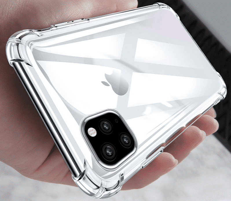 Shockproof Bumper Clear Silicone Case for iPhone 11, iPhone 11 Pro and iPhone 11 Pro Max