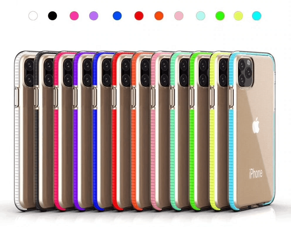 URCASE Color Frame Clear Cases for iPhone 11