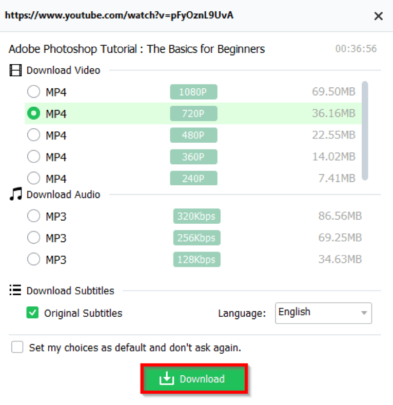 download your videos