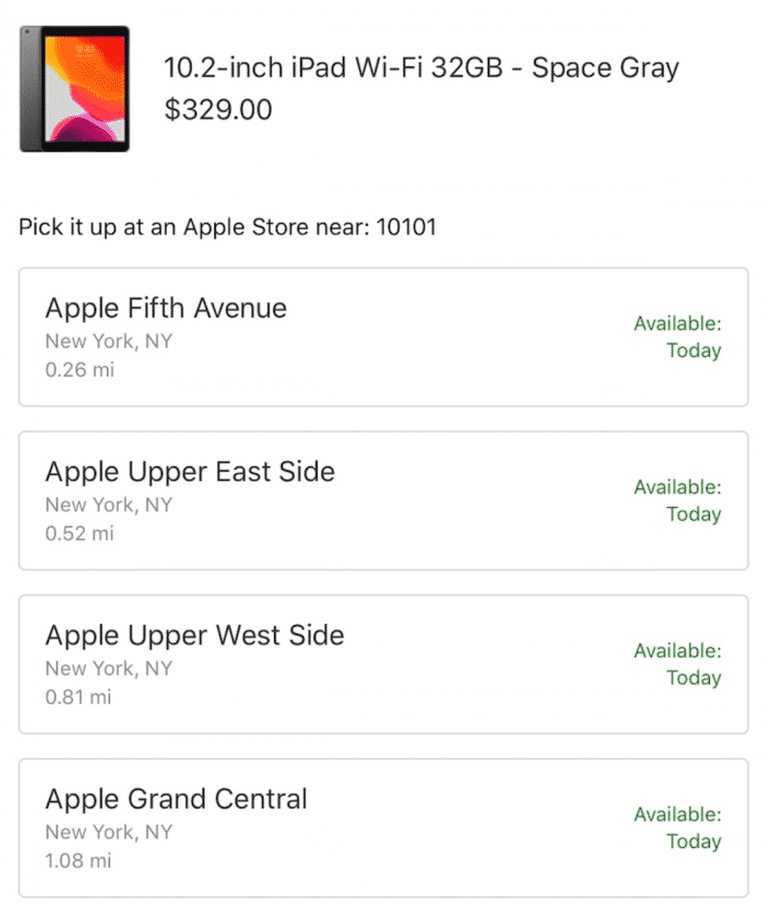 The Newest iPad 10.2 inch Model Can Now Be Picked-Up at Nearby Apple Stores