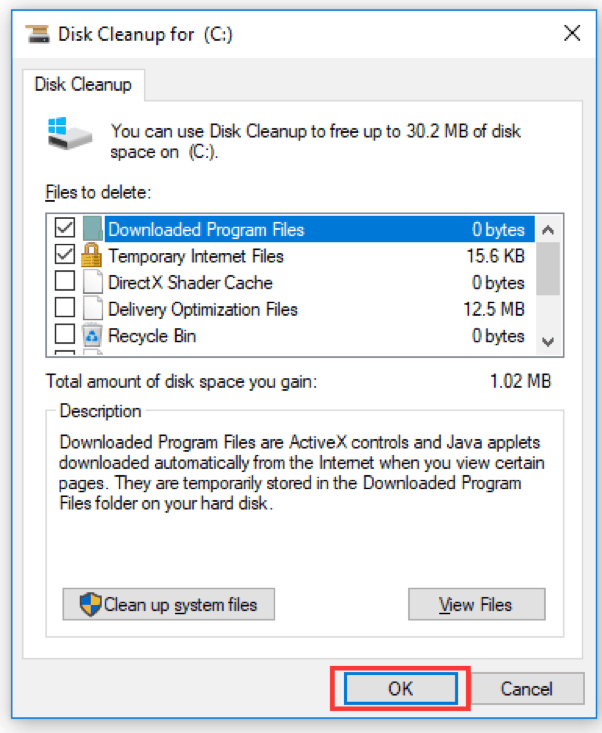 Disk Cleanup